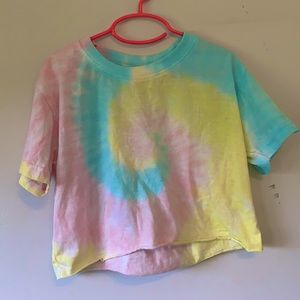 Tie Die crop top Size-XS
